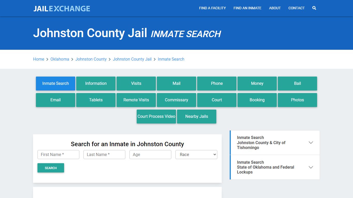 Johnston County Jail, OK Inmate Search: Roster & Mugshots